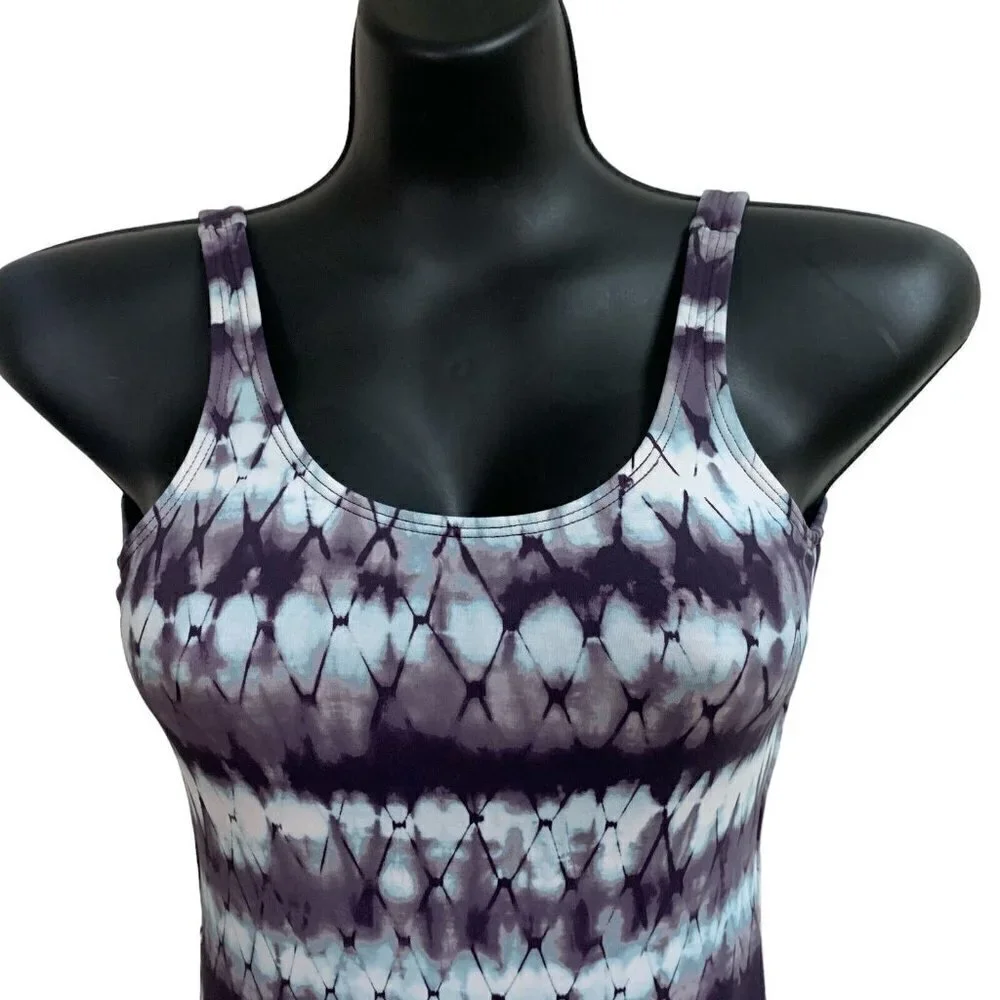 Hobie Swimwear Girl's Size 10 One Piece Bathing Suit Swim Suit Tie-Dye Knotted